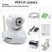 8GB TF Card and H.264 WIFI Camera IP HD 720P 1.0M Pixels PTZ IR Night Vision Wired or Wireless Camera WIFI